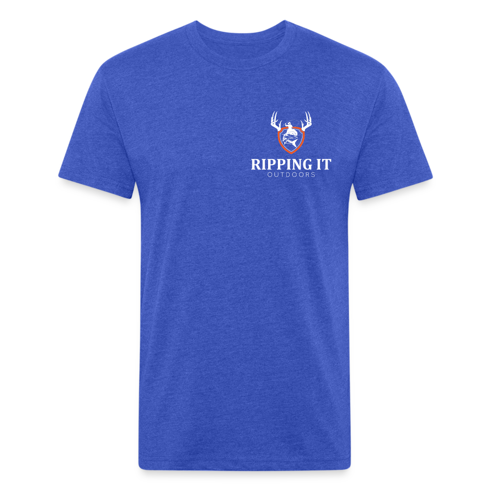 Fitted Cotton/Poly T-Shirt by Next Level - heather royal