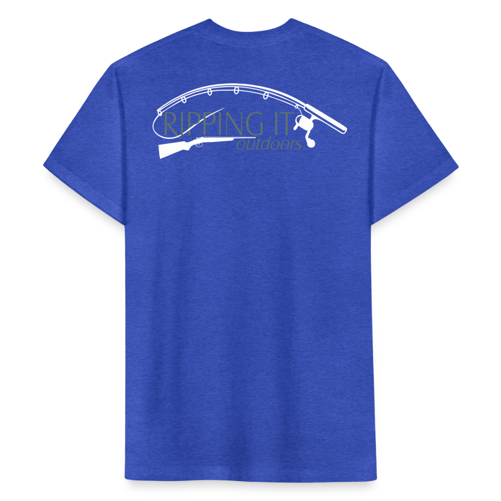Fitted Cotton/Poly T-Shirt by Next Level - heather royal