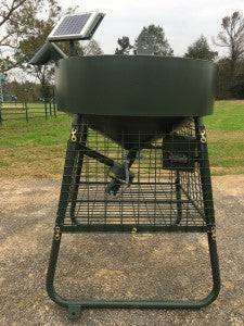 Outback Wildlife Top Gun Corn Feeders With Pistolero Directional | 600# to 1000# Feed Capacity Options | Lid Opening 16" Square