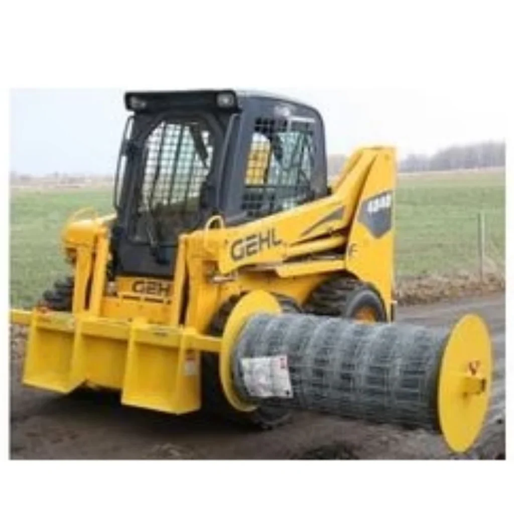 Skid Steer Fence Unroller
