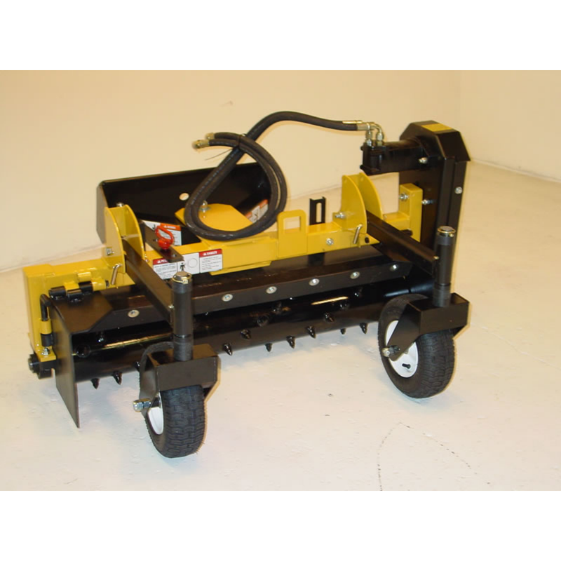 Worksaver Mini Skid Steer Power Rake