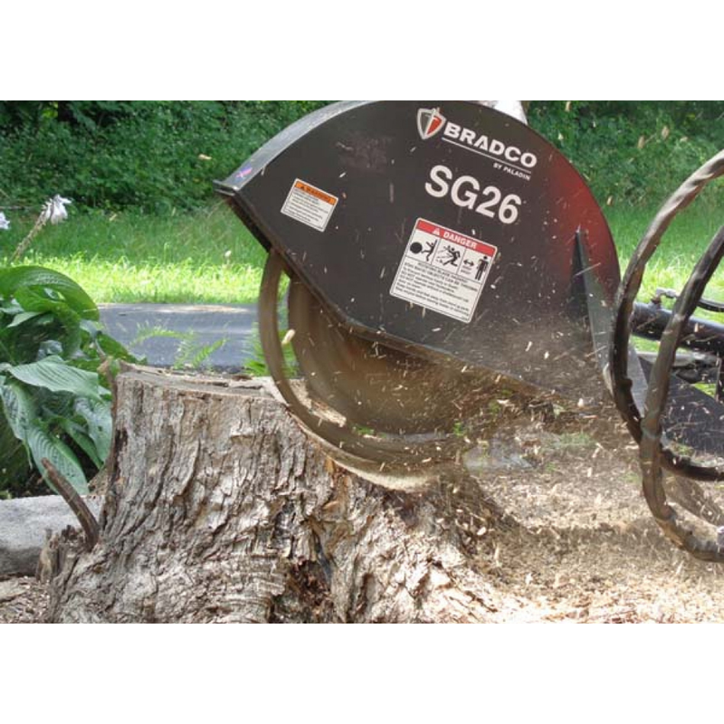 PALADIN skid steer stump grinder