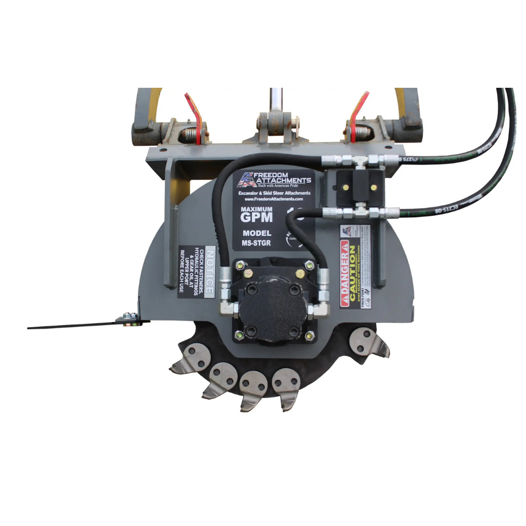 Freedom Attachment Mini Skid Steer Stump Grinder