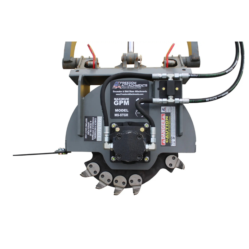 Freedom Attachment Mini Skid Steer Stump Grinder