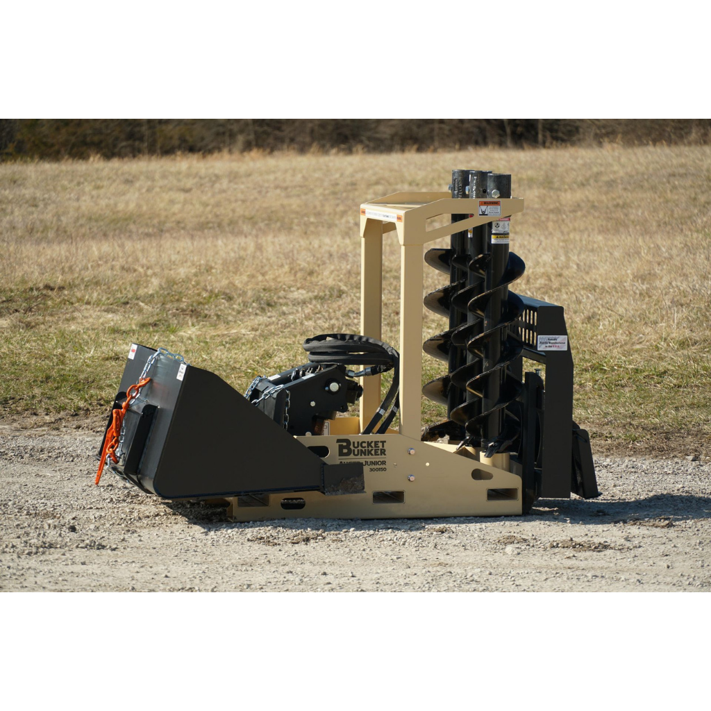 BUCKET BUNKER Skid Steer Auger