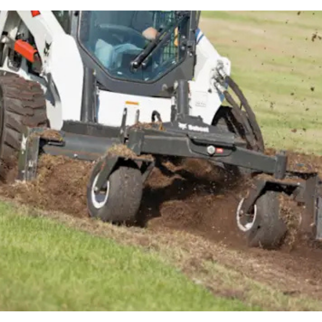 Top Dog Attachments Skid Steer Power Rake