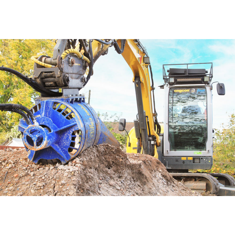 Auger Torque Skid Steer Crushing Bucket