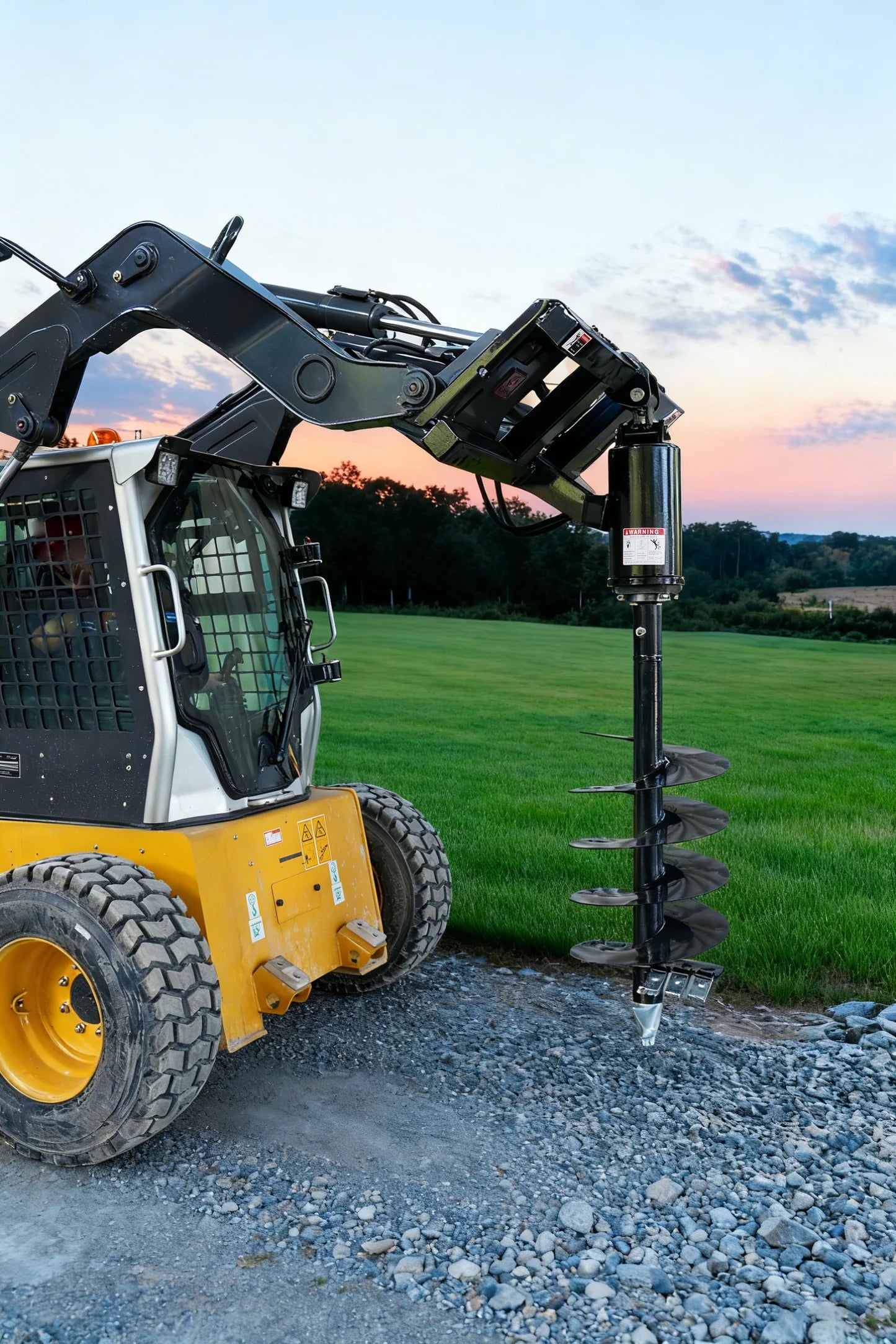 Landy Attachments Post Hole Auger Drive | Auger Diameters 12” & 18” | 11-20 GPM | 15-20 HP | For Skid Steers, ATVs, UTVs & Tractors