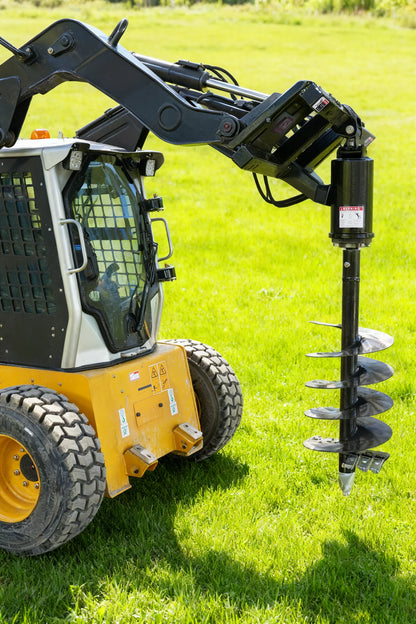 Landy Attachments Post Hole Auger Drive | Auger Diameters 12” & 18” | 11-20 GPM | 15-20 HP | For Skid Steers, ATVs, UTVs & Tractors