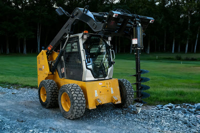 Landy Attachments Post Hole Auger Drive | Auger Diameters 12” & 18” | 11-20 GPM | 15-20 HP | For Skid Steers, ATVs, UTVs & Tractors