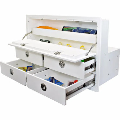 RIO MARINE CUSTOMS 4 DRAWER UNIT WITH DUAL STORAGE AREAS