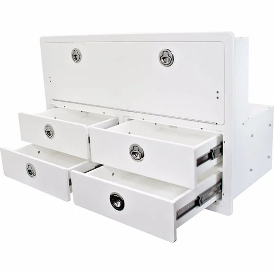 RIO MARINE CUSTOMS 4 DRAWER UNIT WITH DUAL STORAGE AREAS