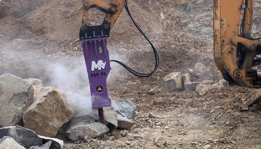 Mazio Hydraulic Breaker Hammer | Carrier Weight 1 to 14-ton | Weight 130 to 580 Kg | For Front Loader, Excavator, & Skid Steers