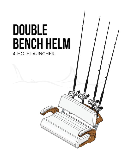 Release Marine Double Bench Helm w/ Launcher | Seating Capacity 2–3 Persons