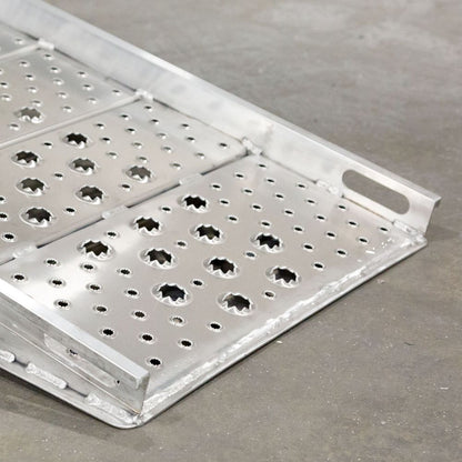Heavy Duty Ramps Aluminum Walk Ramp | Model 01-26-120-06-WALK-P | Size 10' L x 26" W | 1,750 lb. | Horsepower 23 HP | For Trucks