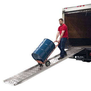 Heavy Duty Ramps Aluminum Punch Plate Walk Ramp | Model 01-26-144-04-WALK-P | Size 12' L x 26" W | Capacity 1,500 lb. | Horsepower 23 HP | For Trucks