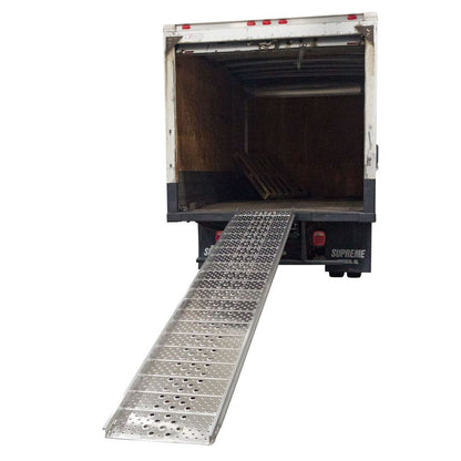 Heavy Duty Ramps Aluminum Punch Plate Walk Ramp | Model 01-26-192-06-WALK-P | Size 16' L x 26" W | Capacity 1,000 lb. Capacity | Horsepower 23 HP | For Loading Docks & Trucks