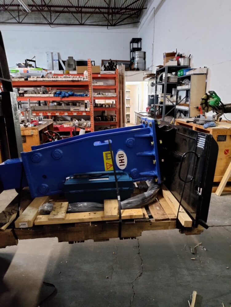 HydroRam HK60 Skid Steer Hydraulic Hammer | Overall Length 72.2" | For 12-21.1 GPM Skid Steers