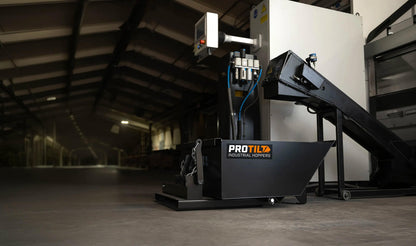 ProTilt Quick Attach Industrial Hopper | Standard Duty | Volume Capacity 1.5, 2 & 3 Cubic Yards | Width 52", 68" & 76" | 20-40 GPM | For Fork Lifts & Skid Steers