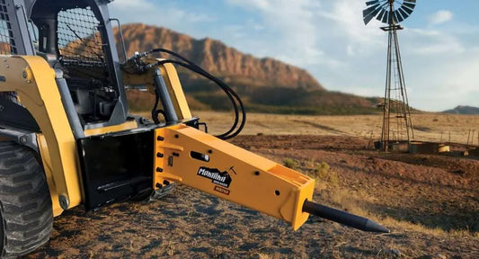 Montana Hammer Breakers | MB Series | Oil Flow Range 11-24 GPM | Shaft Diameter 2.7" & 3" inches | For Skid Steers