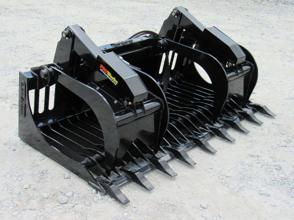 ProWorks 6' Rock Grapple | Width 72" | 15-25 GPM | For Skid Steers