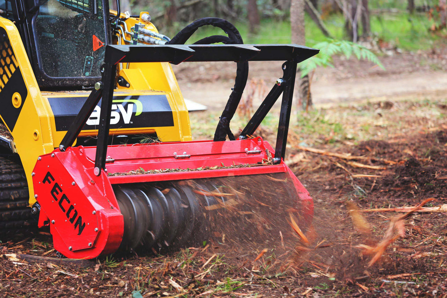 Fecon Bull Hog Standard Flow Mulching Head | Model RK5015 & RK6015 | Width 50" To 60" | 17–27 GPM | For Skid Steer & Compact Track Loader