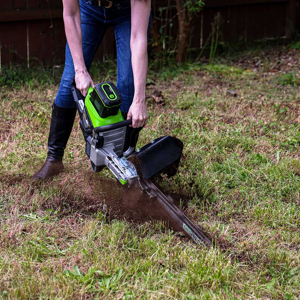 MiniTrencher GeoRipper | Model GREB500-GW | 20-In. Max Depth | 82V 8Ah Battery-Powered Trencher