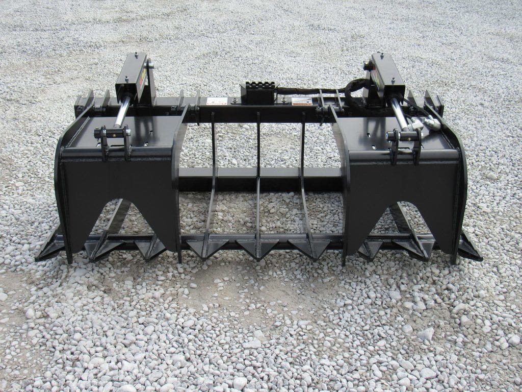ProWorks 6' Grapple Root Dual Cylinder | Width 72" | 15-25 GPM | For Skid Steers