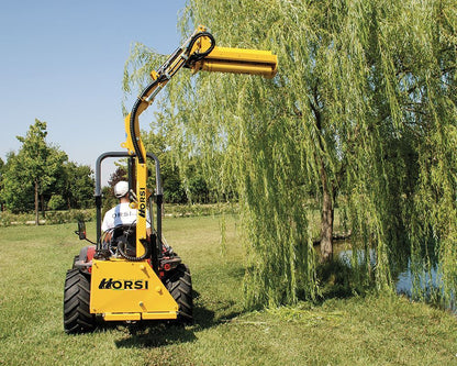 ORSI Boom Mower 3PT | Model CUT 029 | Cutting Width Flail Head 31-1/2″ | 10′ 2″ Max Reach | 16–35 HP | For Mini Tractors