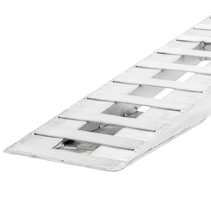 Heavy Duty Ramps Aluminum Car Trailer Ramps | Model 05-16-144-04 | Size 12' L x 16" W | Capacity 5,000 lb. Per Axle | Horsepower 23 HP | For Car Haulers, Utility & Trailers