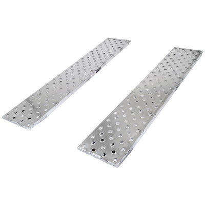 Heavy Duty Ramps EZ Traction Aluminum Car Trailer Ramps | Model 05-18-096-04-SP | Size 8' L x 18