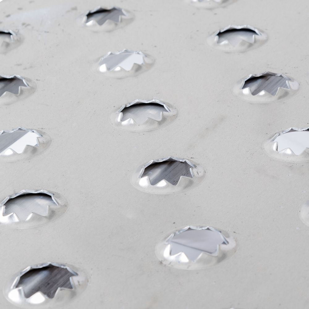 Heavy Duty Ramps EZ Traction Aluminum Car Trailer Ramps | Model 05-18-096-04-SP | Size 8' L x 18" W | 5,000 lb. Per Axle Capacity | Horsepower 23 HP | For Car Haulers & Trailers