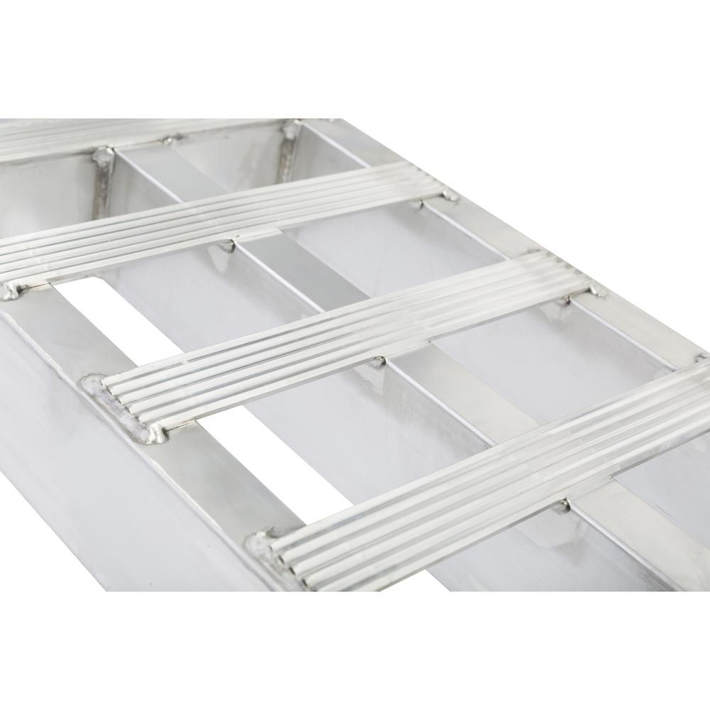 Heavy Duty Ramps Aluminum Car Trailer Ramps | Model 05-20-120-01 | Size 10' L x 20" W | Capacity 5,000 lb. Per Axle | Horsepower 23 HP | For Car Haulers & Trailers