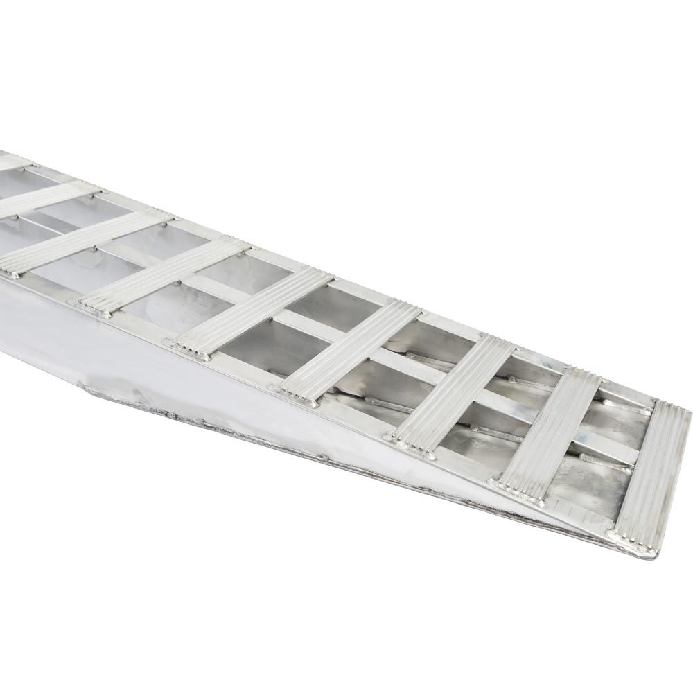 Heavy Duty Ramps Aluminum Car Trailer Ramps | Model 05-20-120-01 | Size 10' L x 20" W | Capacity 5,000 lb. Per Axle | Horsepower 23 HP | For Car Haulers & Trailers
