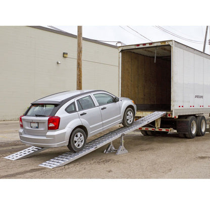 Heavy Duty Ramps Aluminum Modular Dry Van Truck Trailer Ramp System | Model 05-20-240-02-06M | 20' L x 20" W | 5,000 lb. Per Axle | Horsepower 23 HP | For Dry Vans, Box Trucks & Cargo Trailers