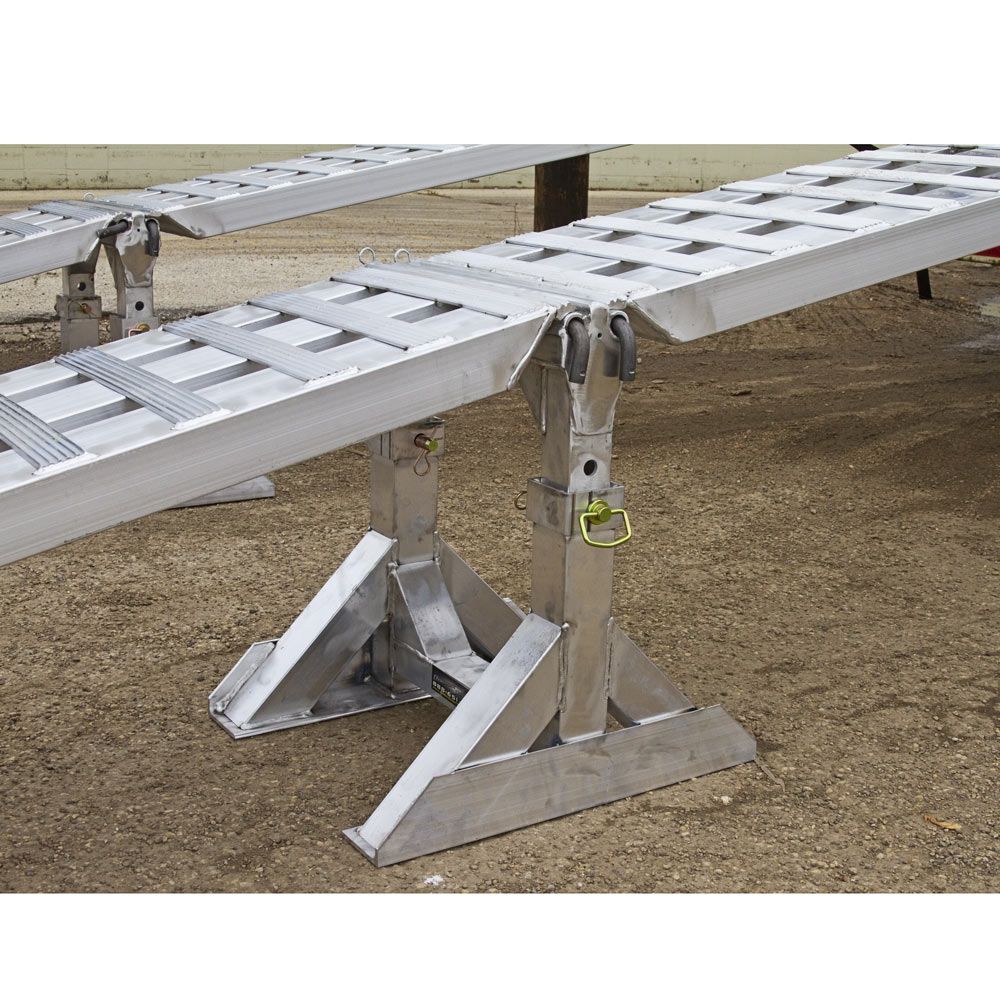 Heavy Duty Ramps Aluminum Modular Dry Van Truck Trailer Ramp System | Model 05-20-240-02-06M | 20' L x 20" W | 5,000 lb. Per Axle | Horsepower 23 HP | For Dry Vans, Box Trucks & Cargo Trailers