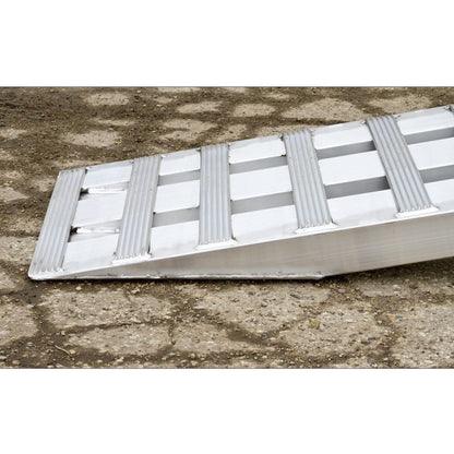 Heavy Duty Ramps Aluminum Modular Dry Van Truck Trailer Ramp System | Model 05-20-240-02-06M | 20' L x 20" W | 5,000 lb. Per Axle | Horsepower 23 HP | For Dry Vans, Box Trucks & Cargo Trailers