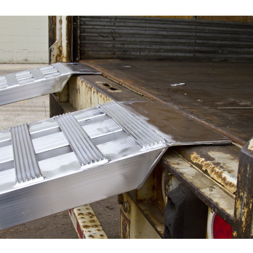 Heavy Duty Ramps Aluminum Modular Dry Van Truck Trailer Ramp System | Model 05-20-240-02-06M | 20' L x 20" W | 5,000 lb. Per Axle | Horsepower 23 HP | For Dry Vans, Box Trucks & Cargo Trailers