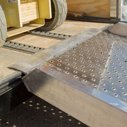 Heavy Duty Ramps Scissor Lift Loading Ramp | Model 05-34-096-06C-P | Size 8' L x 37" W | 5,000 lb. per Axle Capacity | Horsepower 23 HP | For Scissor Lifts, Utility Trailers & Equipment Haulers