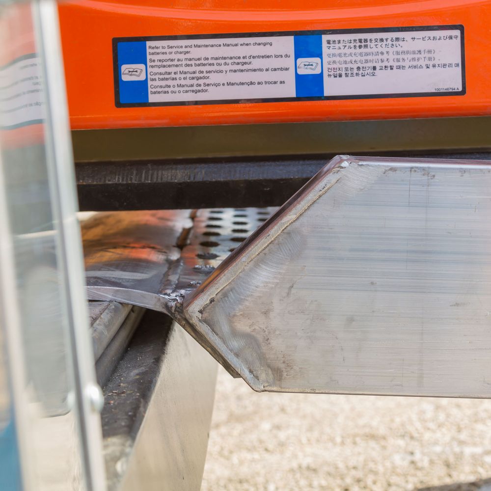 Heavy Duty Ramps Scissor Lift Loading Ramp | Model 05-34-096-06C-P | Size 8' L x 37" W | 5,000 lb. per Axle Capacity | Horsepower 23 HP | For Scissor Lifts, Utility Trailers & Equipment Haulers