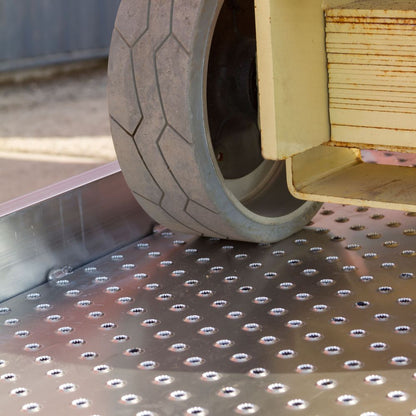 Heavy Duty Ramps Scissor Lift Loading Ramp | Model 05-34-096-06C-P | Size 8' L x 37" W | 5,000 lb. per Axle Capacity | Horsepower 23 HP | For Scissor Lifts, Utility Trailers & Equipment Haulers