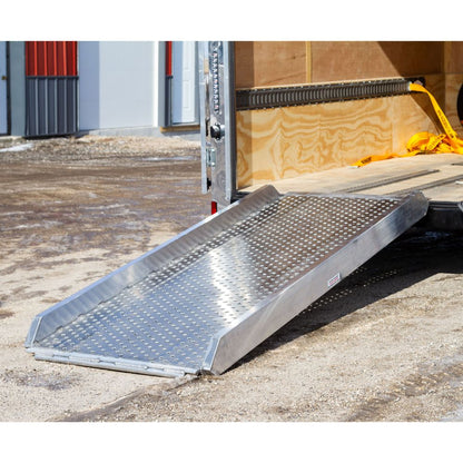Heavy Duty Ramps Scissor Lift Loading Ramp | Model 05-34-096-06C-P | Size 8' L x 37" W | 5,000 lb. per Axle Capacity | Horsepower 23 HP | For Scissor Lifts, Utility Trailers & Equipment Haulers