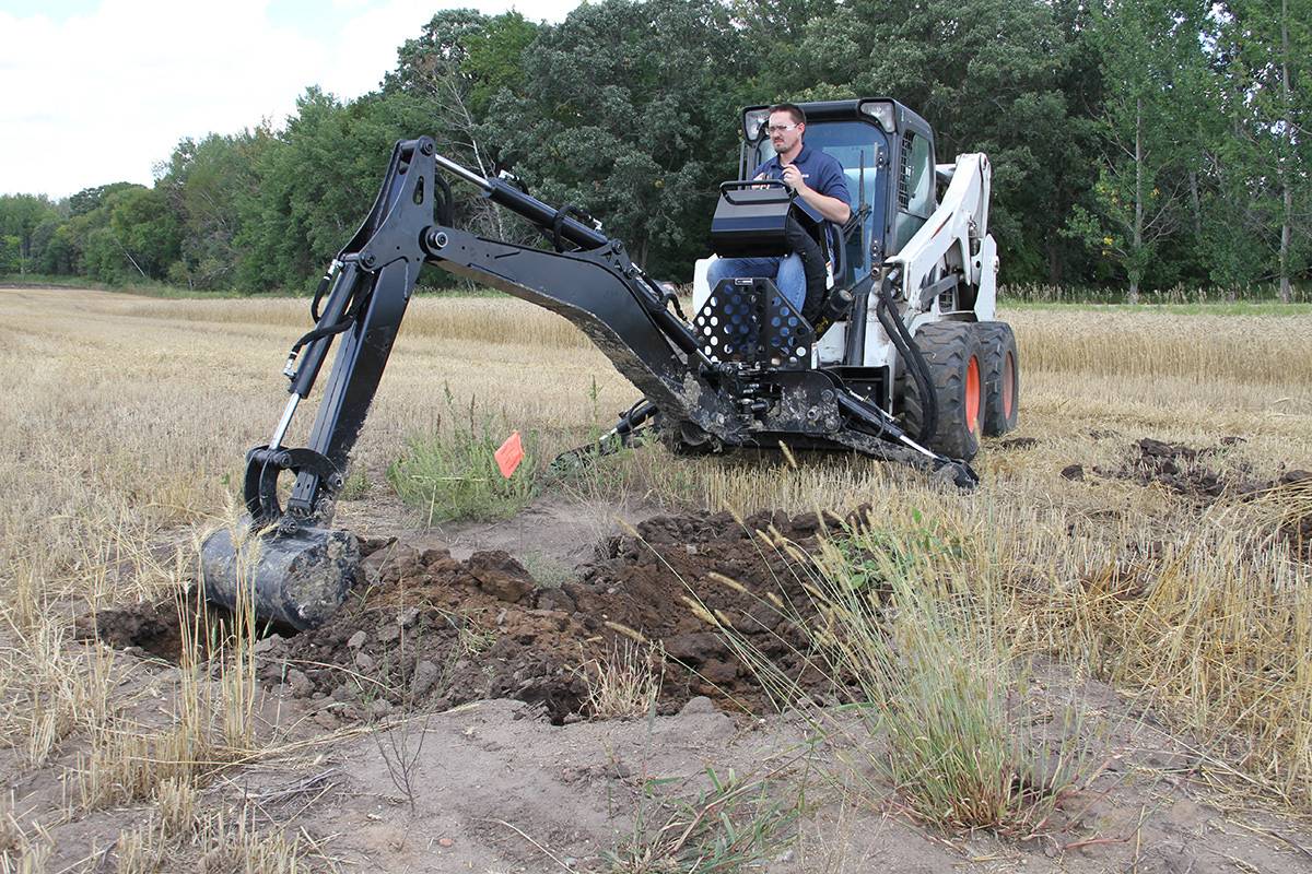 Erskine Backhoe | Model BH-780 | Transport Width 36" inches | Digging Depth 78" inches | For Skid Steers