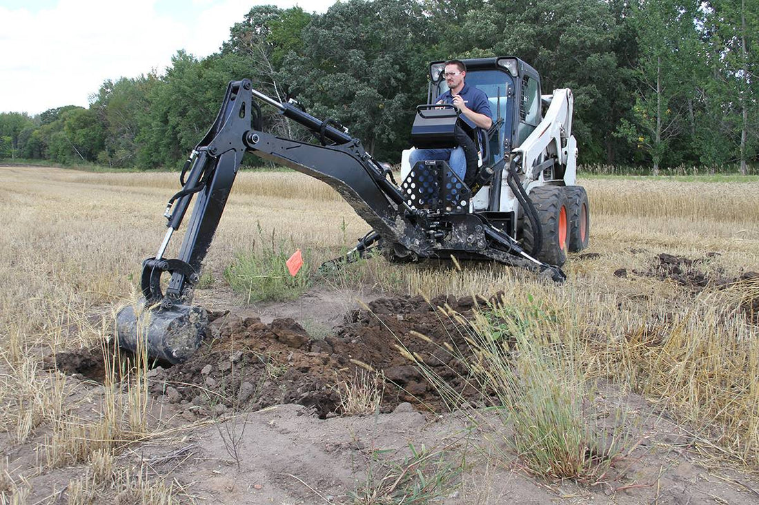 Erskine Backhoe | Model BH-1080 | Transport Width 45" inches | Digging Depth 108" inches | For Skid Steers