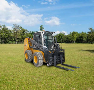 Landy Attachments Pallet Forks | Frame Width 48" | 16 GPM | For Skid Steers & Loaders