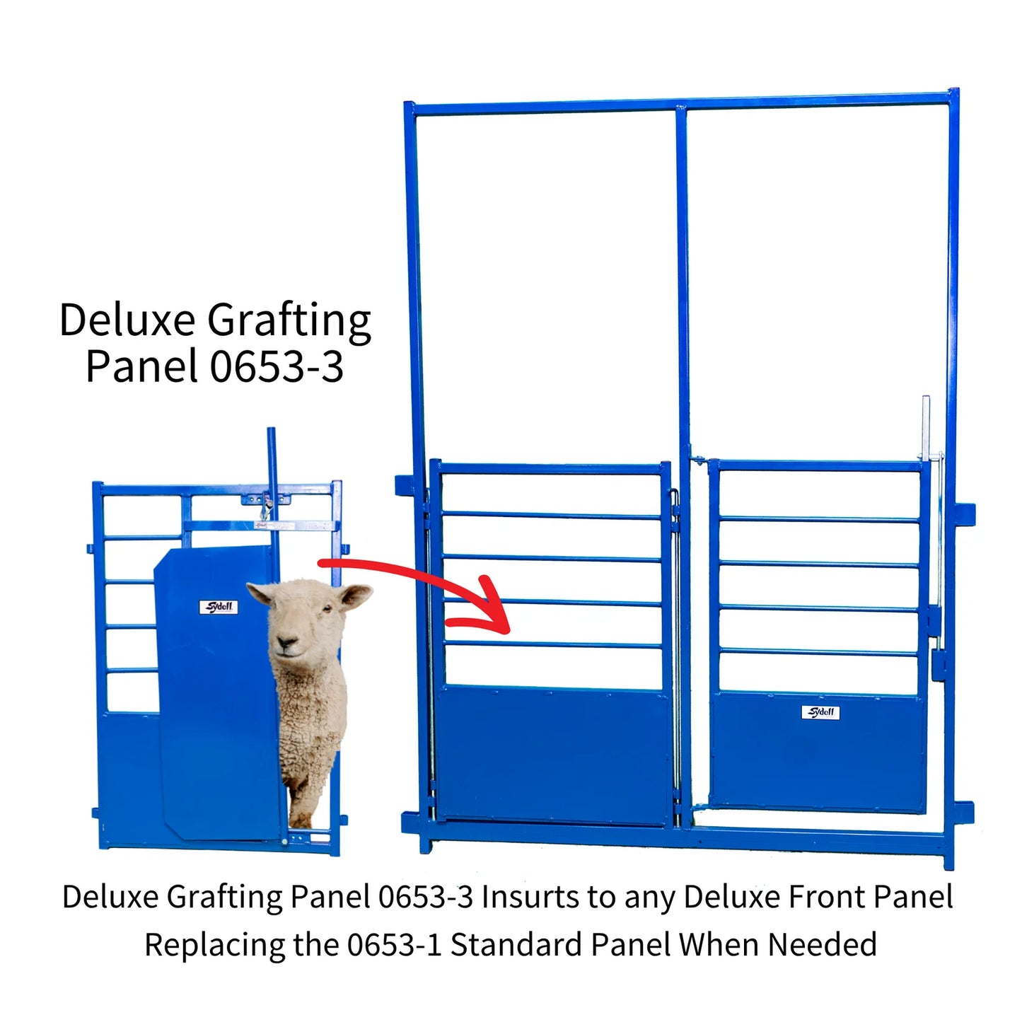 Sydell Deluxe Pin-In Grafting Gate Panel | #0653-3 | Width 27" | For Sheep & Goat Lambing & Kidding Pens