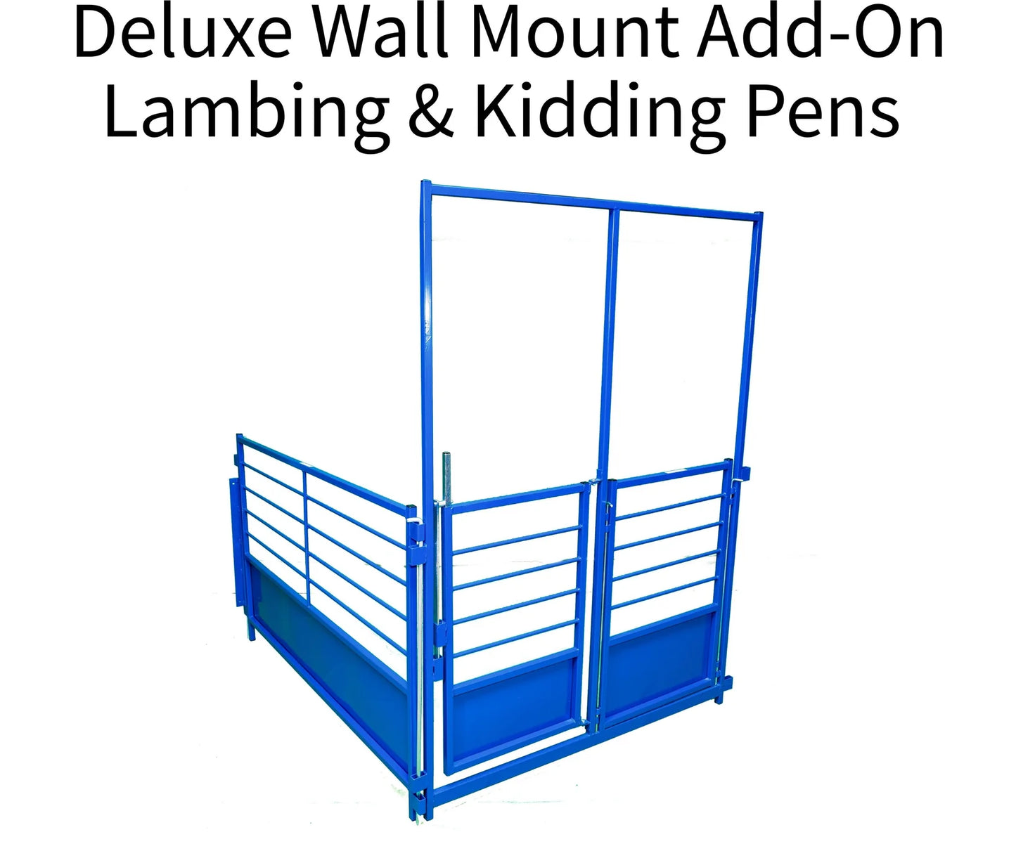 Sydell Deluxe Wall Mount Add-On Lambing & Kidding Pens | #0660B Series | 4'–6' Width | For Sheep & Goats