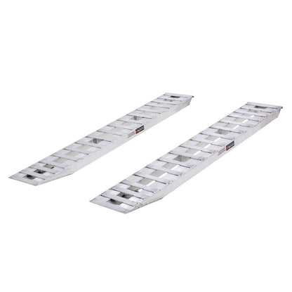 Heavy Duty Ramps Aluminum Car Trailer Ramps | Model 07-15-090-04 | Size 7' 6" L x 15" W | Capacity 7,000 lb Per Axle | Horsepower 23 HP | For Car Haulers & Trailers