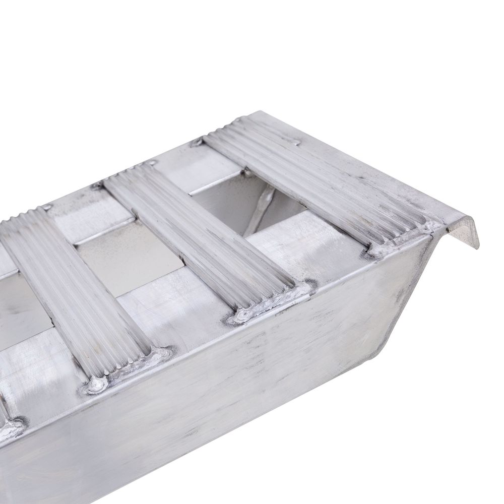 Heavy Duty Ramps Aluminum Car Trailer Ramps | Model 07-15-090-04 | Size 7' 6" L x 15" W | Capacity 7,000 lb Per Axle | Horsepower 23 HP | For Car Haulers & Trailers