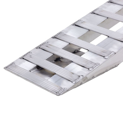 Heavy Duty Ramps Aluminum Car Trailer Ramps | Model 07-15-090-04 | Size 7' 6" L x 15" W | Capacity 7,000 lb Per Axle | Horsepower 23 HP | For Car Haulers & Trailers